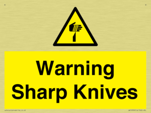 Warning Sharp Knives